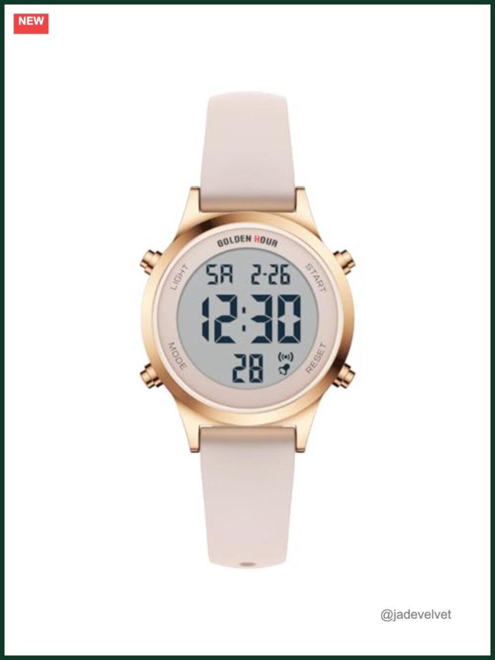 Digital Sports Watch Silicone Strap Alarm Stopwatch Chronograph 32mm